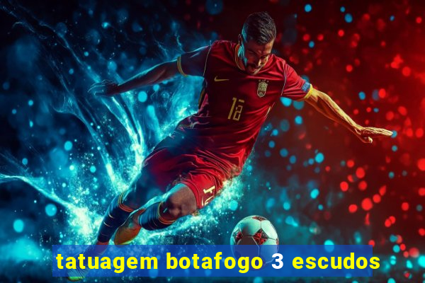 tatuagem botafogo 3 escudos