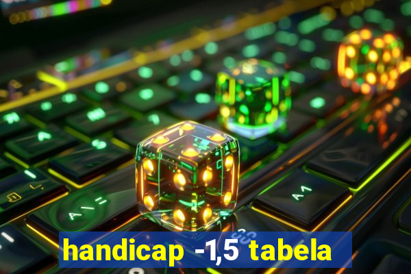 handicap -1,5 tabela
